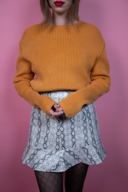Oranžový bavlnený sveter "Marlboro Classic´s " - L