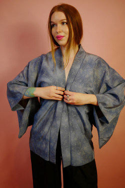 Originál japonské kimono modré - UNI