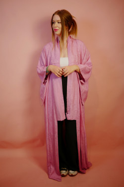 Ružové japonské kimono - UNI